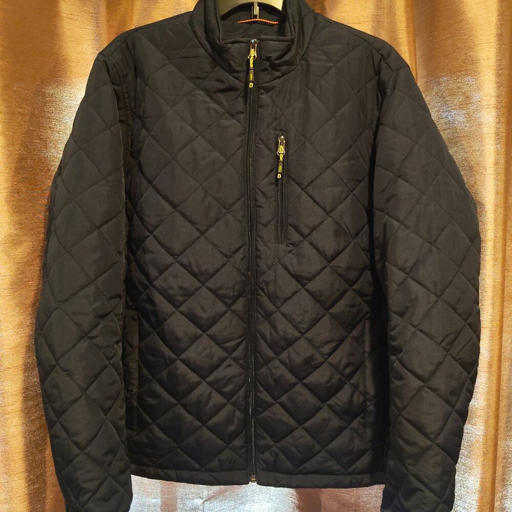 Hawke & Co Quilt Diamond Stitched Down Puffer Jacket Navy Blue